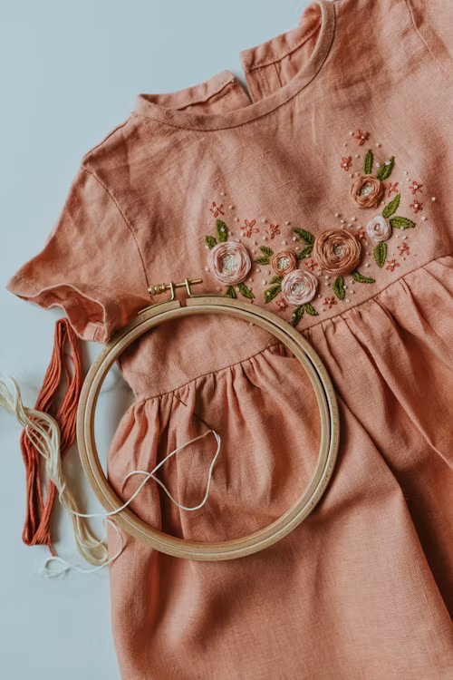 Hand-finished stitching detail